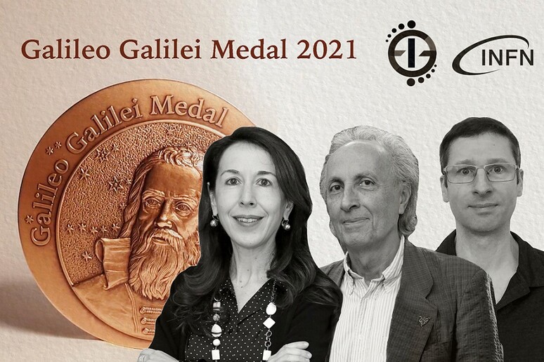 La Medaglia Galilei 2021 ad Alessandra Buonanno, Thibault Damour e Frans Pretorius (fonte: INFN) - RIPRODUZIONE RISERVATA