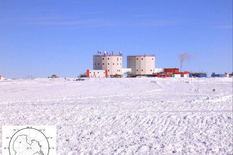 La stazione italo-francese Concordia in Antartide (fonte: D. Di Mauro, PNRA/IPEV) - RIPRODUZIONE RISERVATA