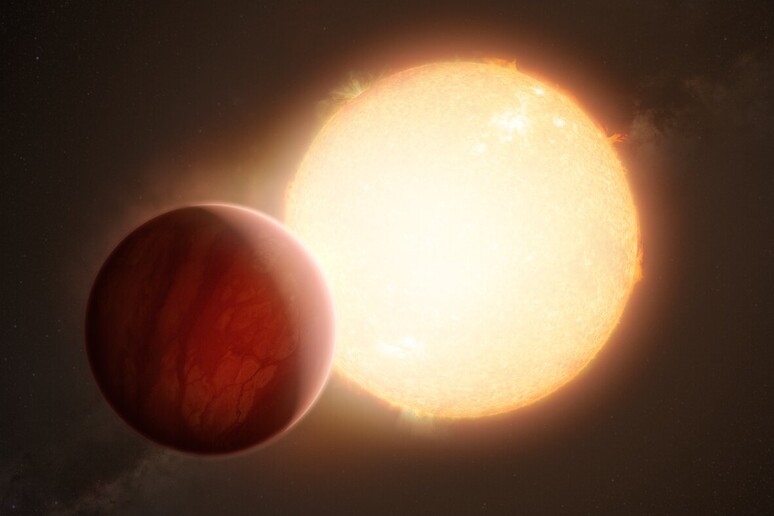 Rappresentazione artistica di un esopianeta che transita davanti alla sua stella (Fonte: ESO/M. Kornmesser) - RIPRODUZIONE RISERVATA
