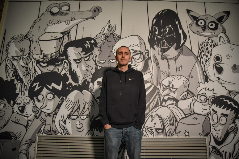 Il fumettista italiano Michele Rech, nome d 'arte Zerocalcare -     RIPRODUZIONE RISERVATA