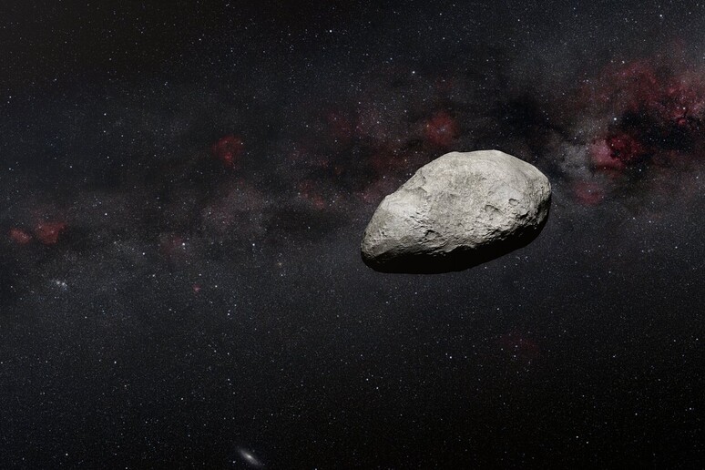Il telescopio Webb ha scoperto un asteroide grande quanto il Colosseo (fonte: N. Bartmann ESA/Webb, ESO/M. Kornmesser e S. Brunier, N. Risinger skysurvey.org) - RIPRODUZIONE RISERVATA
