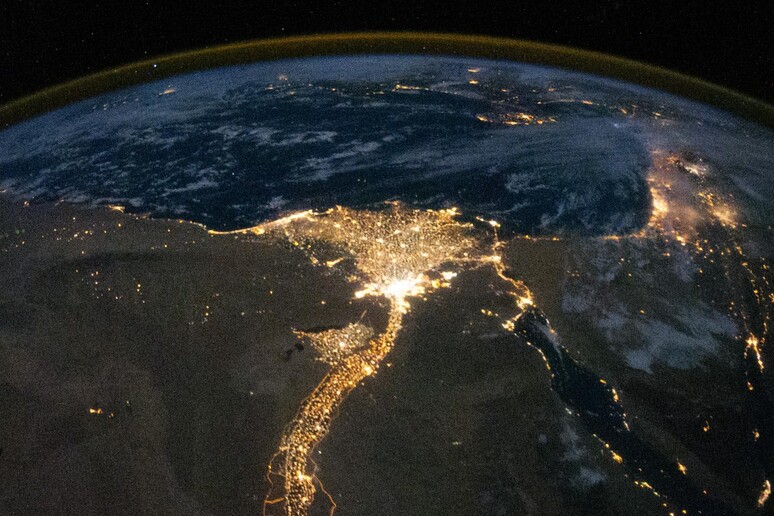 Il delta del Nilo visto dallo spazio (fonte: Nasa) - RIPRODUZIONE RISERVATA