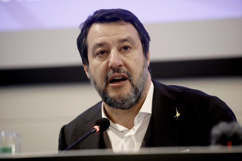 Matteo Salvini in una foto d 'archivio - RIPRODUZIONE RISERVATA