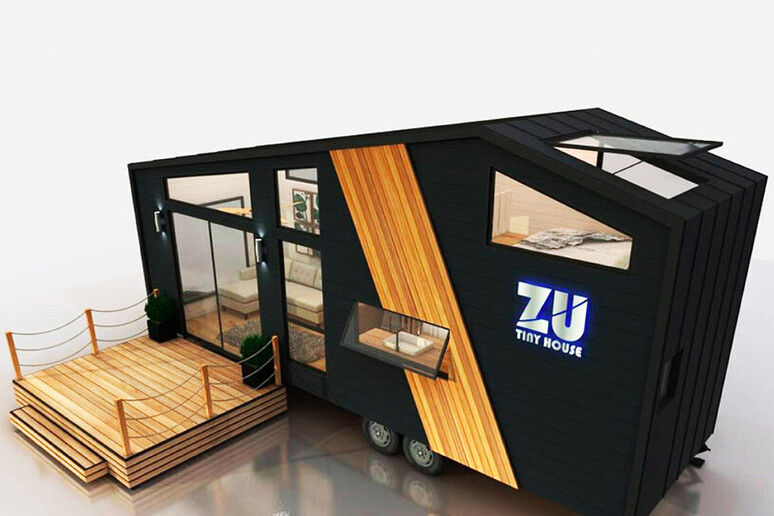 Zu Tiny House Ibiza, incredibile villetta caravan a 2 piani © ANSA/Zu Tiny House