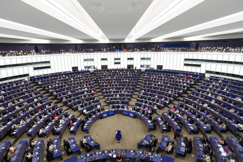 Il Parlamento Europeo in seduta plenaria © ANSA/EPA