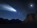 Rappresentazione artistica di una cometa (fonte: University of Arizona/Heather Roper) (ANSA)