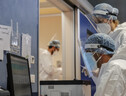 Operatore sanitario in un reparto di terapia intensiva Covid. Immagine d'archivio (ANSA)