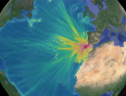 Una simulazione per lo tsunami generato dal terremoto di Lisbona del 1755 (fonte: ChEESE) (ANSA)