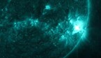 Il brillamento solare del 28 marzo ripreso dalla sonda Sdo (fonte: Nasa) (ANSA)