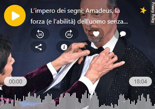 Sanremo, l’impero dei segni: Amadeus, la forza (e l’abilità) dell’uomo senza qualità (ANSA)