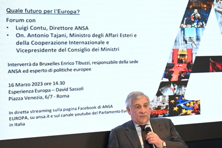 Forum ANSA-Pe con il ministro Tajani