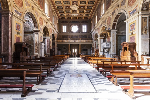 La basilica di San Lorenzo in Lucina a Roma © ANSA