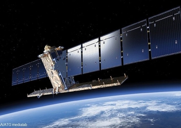 Rappresentazione artistica di una satellite della costellazione europea Copernicus per l'osservazione della Terra (fonte: ESA/ATG medialab) (ANSA)