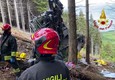 Funivia Mottarone-Stresa, i soccorritori: una cabina accartocciata contro gli alberi © ANSA
