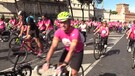 BicinRosa, una pedalata a Roma contro il tumore al seno (ANSA)