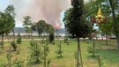 Bibione, incendio in zona boschiva: le immagini del rogo(ANSA)