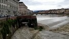 Maltempo, Arno minaccioso a Firenze: in una notte torna fiume dopo mesi di siccita'(ANSA)
