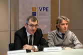 Il sindaco di Verona Federico Sboarina con il  il presidente di Veronafiere Maurizio Danese (ANSA)
