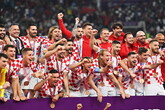 La Croazis festeggia il terzo posto ai Mondiali in Qatar (ANSA)