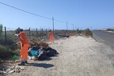 Discariche a Fiumicino,pulizia straordinaria su strada Faro (ANSA)