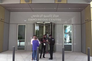 Dietro le quinte di Expo Dubai 2020, ecco il media centre (ANSA)