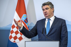 Il presidente croato Zoran Milanovich (ANSA)