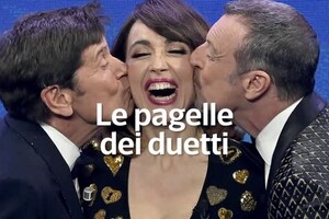 Sanremo: le pagelle ai duetti della quarta serata (ANSA)