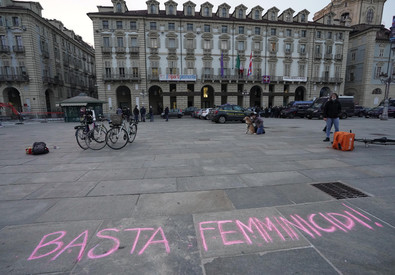 Una foto di archivio di una protesta contro i femminicidi (ANSA)