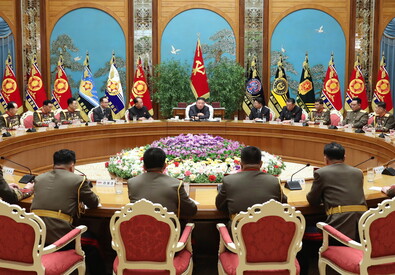 Kim Jong-un speaks at meeting of the Central Military Commission of the Workers' Party (ANSA)
