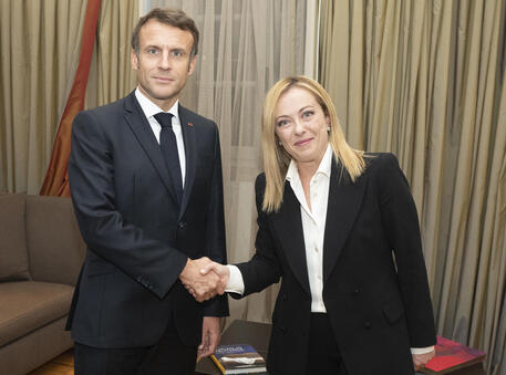 Giorgia Meloni e Emmanuel Macron © ANSA