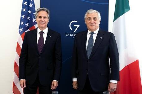 Antonio Tajani e Antony Blinken al G7 a novembre © ANSA