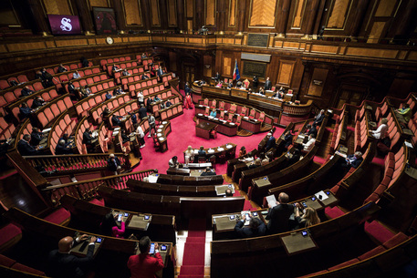 L'Aula del Senato in una foto d'archivio © ANSA