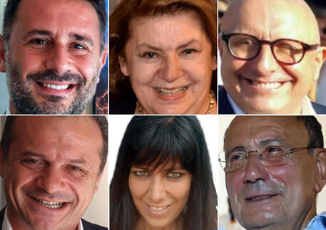 I candidati a presidente della Regione Sicilia © ANSA