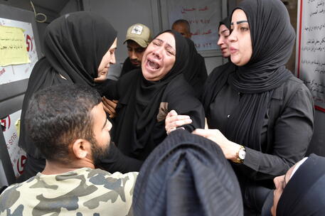 Funeral of a Palestinian who died in a boat accident offshore Syria © EPA