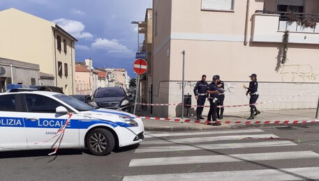 Incidente stradale a Sassari, rilievi polizia locale (ANSA)