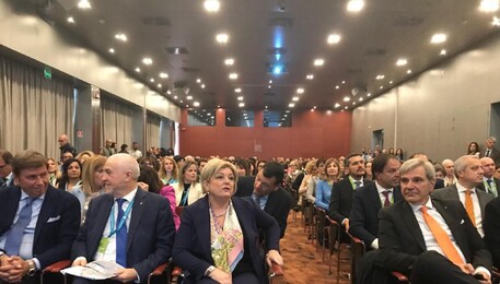 La ministra del lavoro Calderone a Cagliari per il congresso dei consulenti del lavoro. (ANSA)