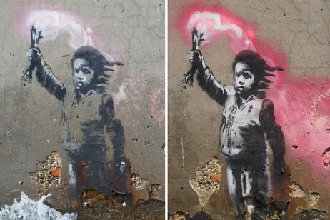 Venezia, il Bambino migrante di Banksy