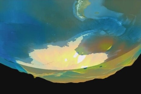 Rappresentazione grafica del buco dell'ozono sull'Antartide (fonte: Picryl)