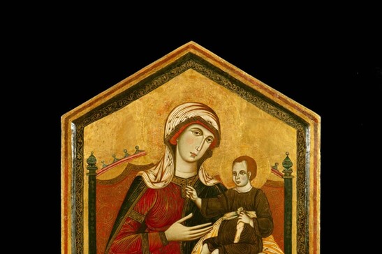 La Madonna col bambino in trono di Guido da Siena