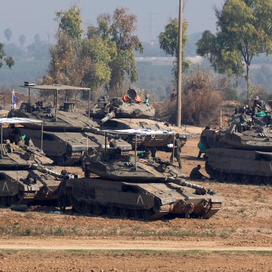 Tank israeliani in azione
