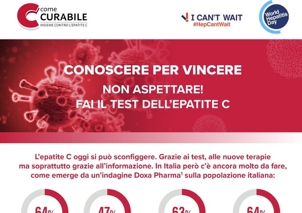 Epatite C, in Italia ancora troppo 'sommerso', promuovere test © Ansa