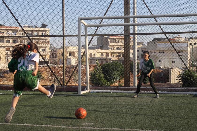 SYRIA-SPORTS-FOOTBALL-WOMEN © ANSA/AFP