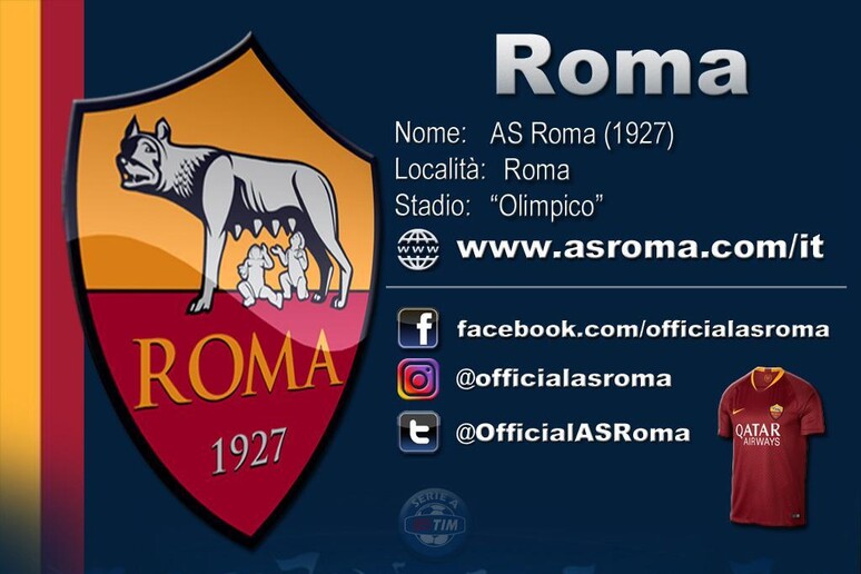 Serie A 2018-2019: Roma - RIPRODUZIONE RISERVATA