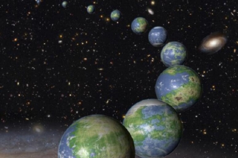 Rappresentazione artistica di pianeti sosia della Terra (fonte: (NASA, ESA e G. Bacon/STScI) - RIPRODUZIONE RISERVATA
