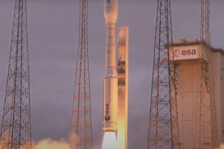 Il primo lancio di Vega C (fonte: Esa Tv) - RIPRODUZIONE RISERVATA