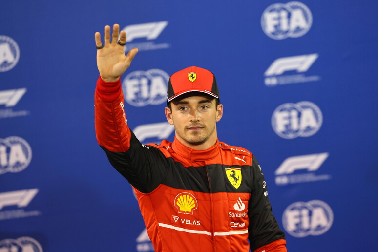 GP del Bahrain: pole di Leclerc con la Ferrari © ANSA/EPA