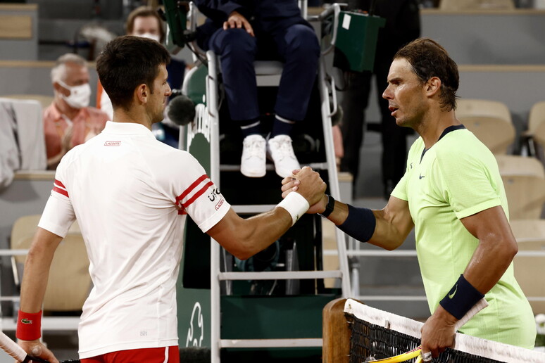 Novak Djokovic (s) e Rafael Nadal - RIPRODUZIONE RISERVATA