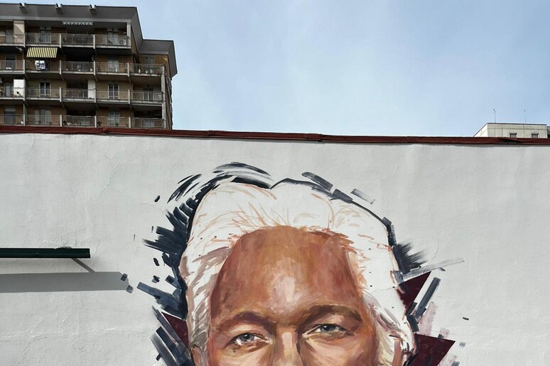 Domani a Napoli moglie Assange inaugura murales a Scampia - RIPRODUZIONE RISERVATA
