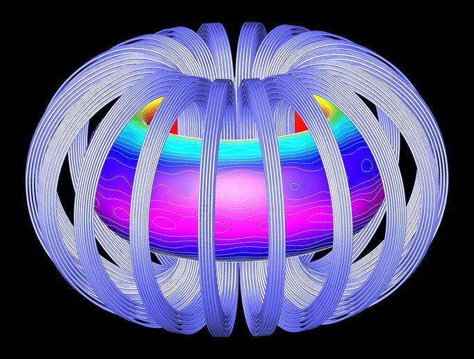 Rappresentazione artistica del plasma in un reattore a fusione nucleare (fonte: Oak Ridge National Laboratory, da Wikipedia) - RIPRODUZIONE RISERVATA