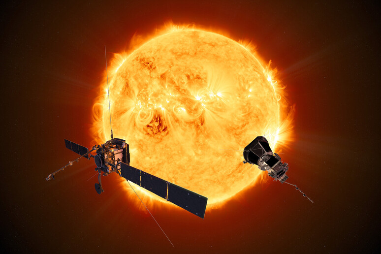 Solar Orbiter and Parker Solar Probe (credit:Solar Orbiter:ESA/ATG medialab; Parker Solar Probe: NAS - RIPRODUZIONE RISERVATA